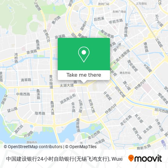 中国建设银行24小时自助银行(无锡飞鸿支行) map