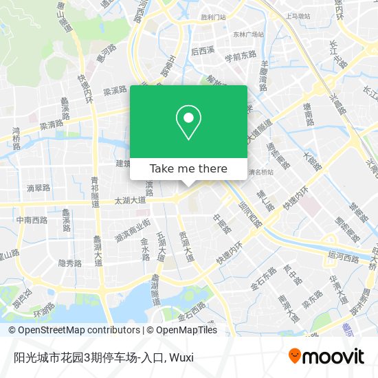 阳光城市花园3期停车场-入口 map