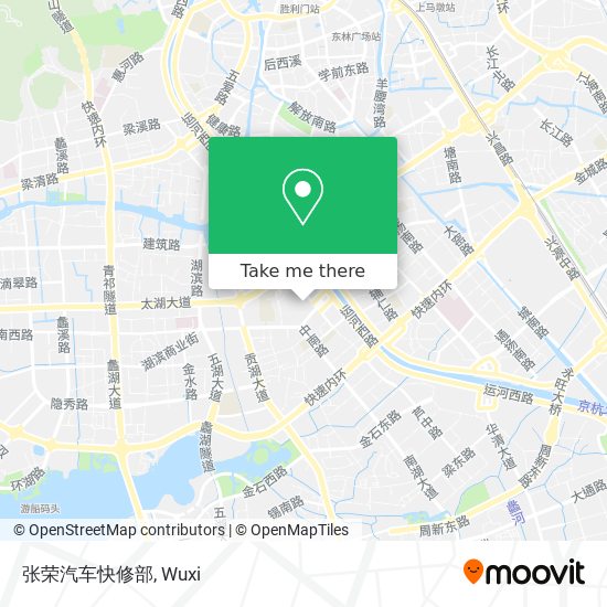 张荣汽车快修部 map