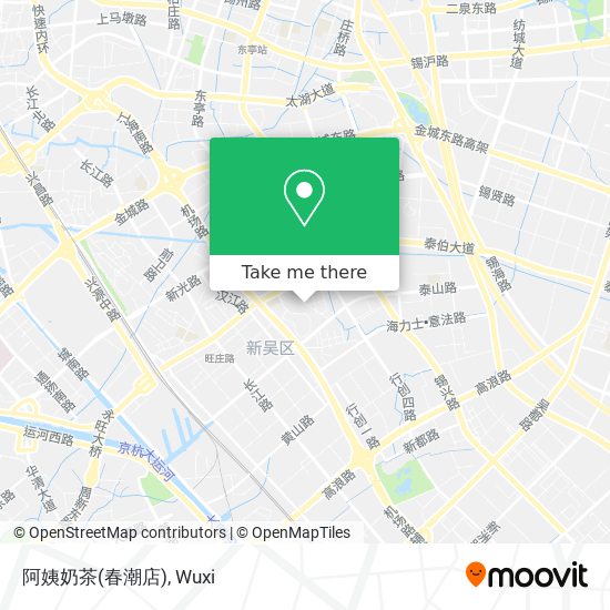 阿姨奶茶(春潮店) map
