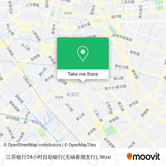 江苏银行24小时自助银行(无锡春潮支行) map