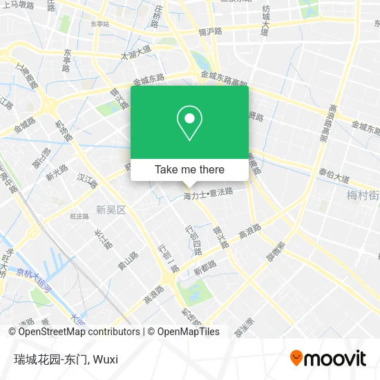 瑞城花园-东门 map