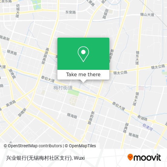 兴业银行(无锡梅村社区支行) map