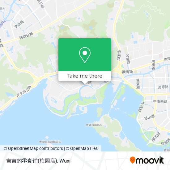 吉吉的零食铺(梅园店) map