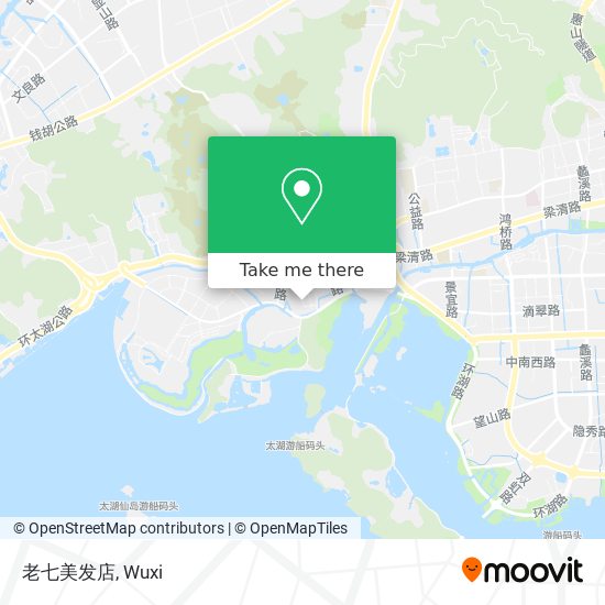 老七美发店 map
