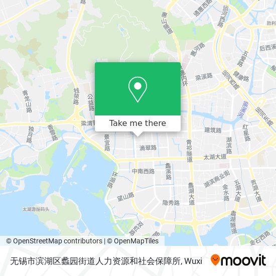 无锡市滨湖区蠡园街道人力资源和社会保障所 map