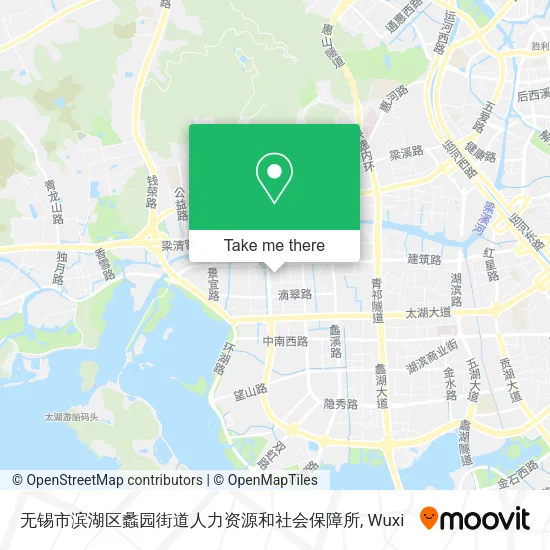 无锡市滨湖区蠡园街道人力资源和社会保障所 map