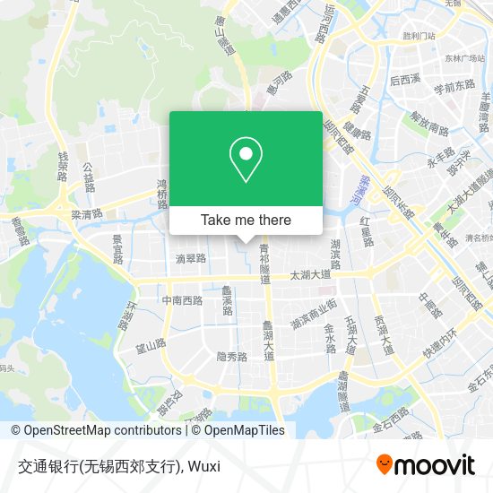 交通银行(无锡西郊支行) map