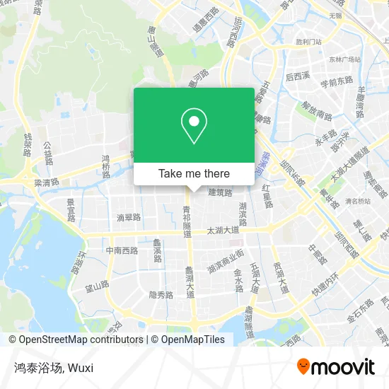 鸿泰浴场 map