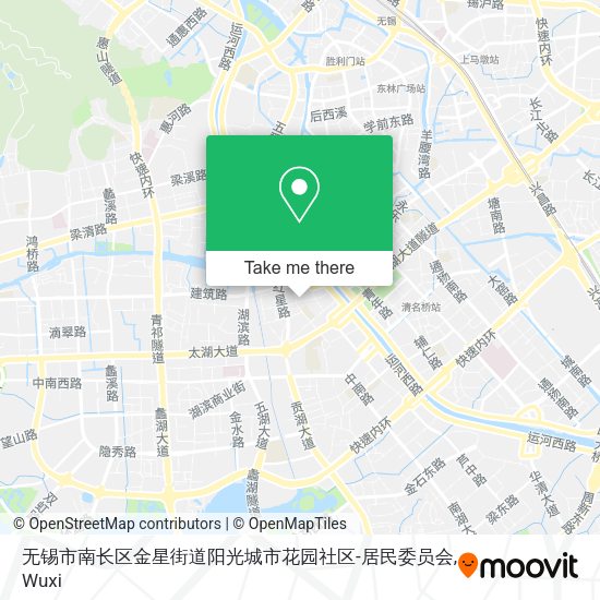 无锡市南长区金星街道阳光城市花园社区-居民委员会 map