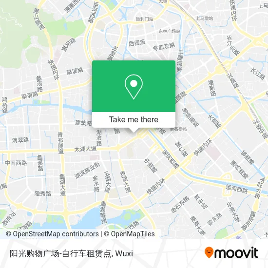 阳光购物广场-自行车租赁点 map