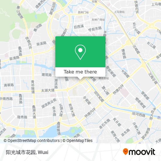 阳光城市花园 map