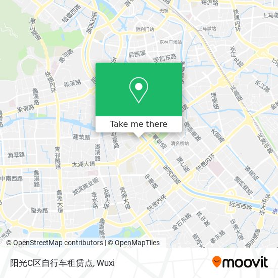 阳光C区自行车租赁点 map