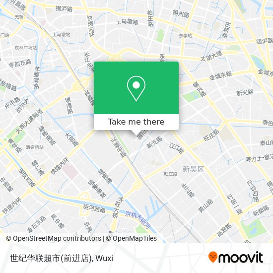 世纪华联超市(前进店) map