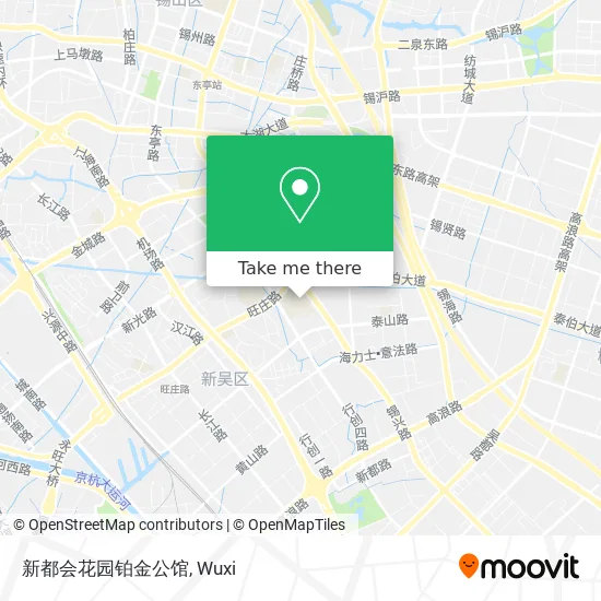 新都会花园铂金公馆 map