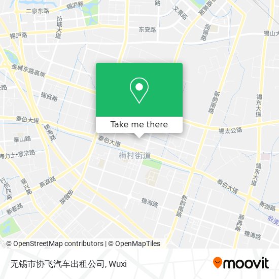 无锡市协飞汽车出租公司 map