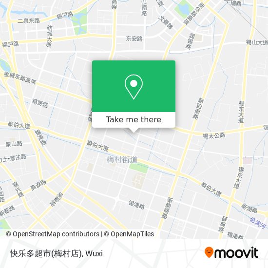 快乐多超市(梅村店) map
