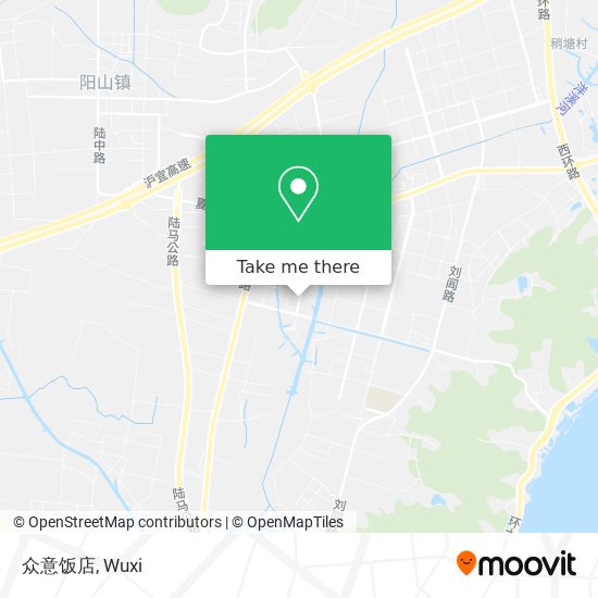 众意饭店 map