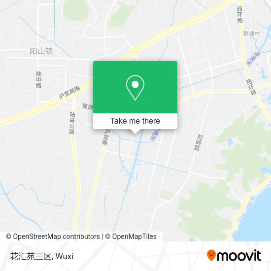 花汇苑三区 map