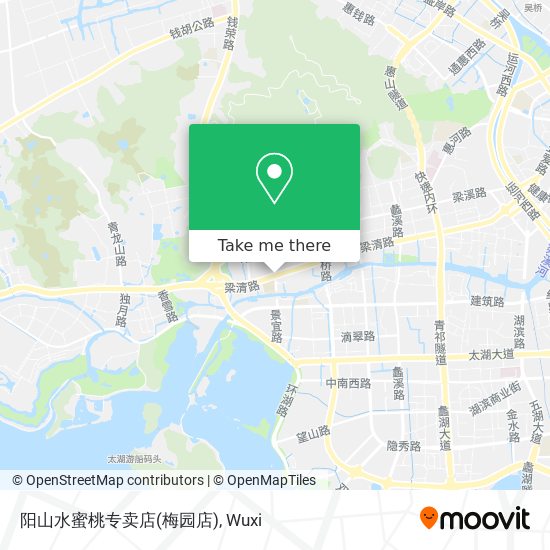 阳山水蜜桃专卖店(梅园店) map