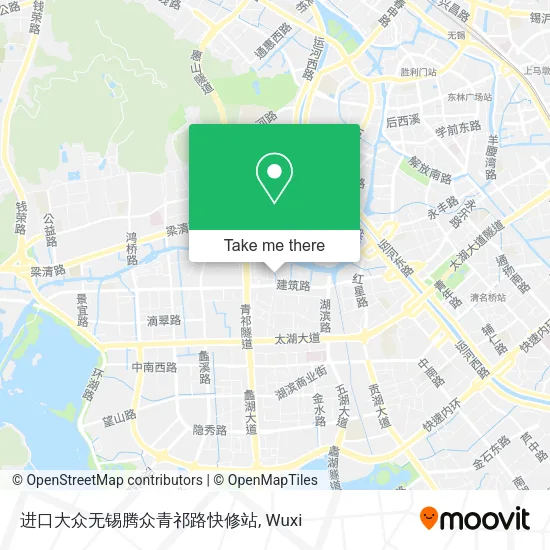 进口大众无锡腾众青祁路快修站 map