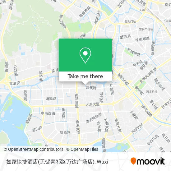 如家快捷酒店(无锡青祁路万达广场店) map