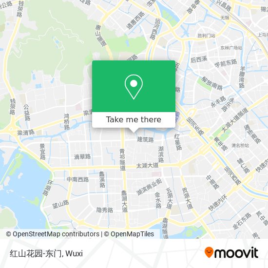红山花园-东门 map