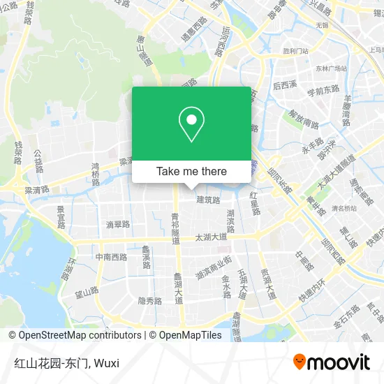 红山花园-东门 map