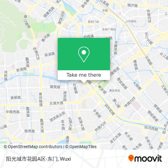阳光城市花园A区-东门 map