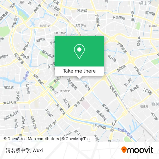 清名桥中学 map