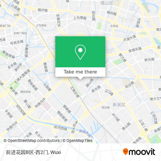 前进花园B区-西2门 map