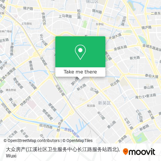 大众房产(江溪社区卫生服务中心长江路服务站西北) map