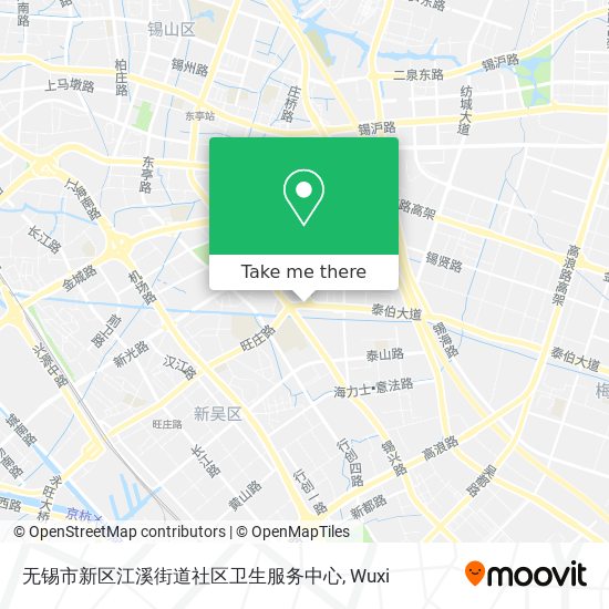 无锡市新区江溪街道社区卫生服务中心 map