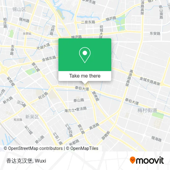 香达克汉堡 map