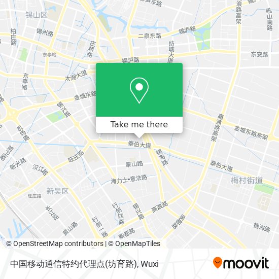中国移动通信特约代理点(坊育路) map