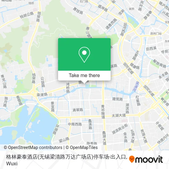 格林豪泰酒店(无锡梁清路万达广场店)停车场-出入口 map