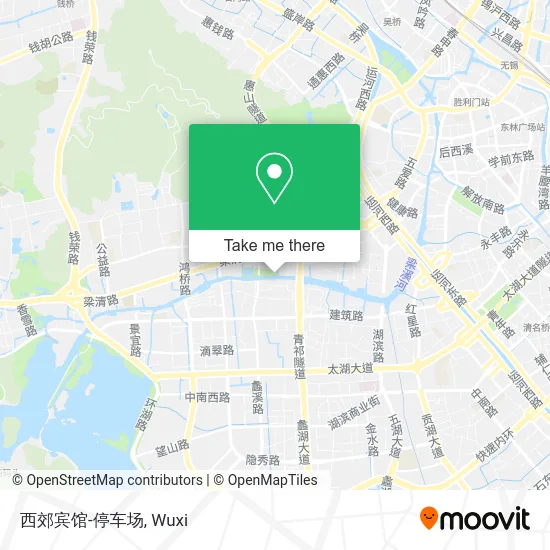 西郊宾馆-停车场 map