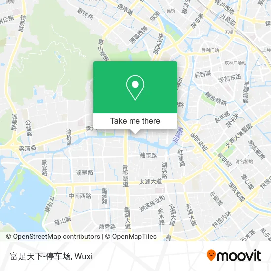 富足天下-停车场 map