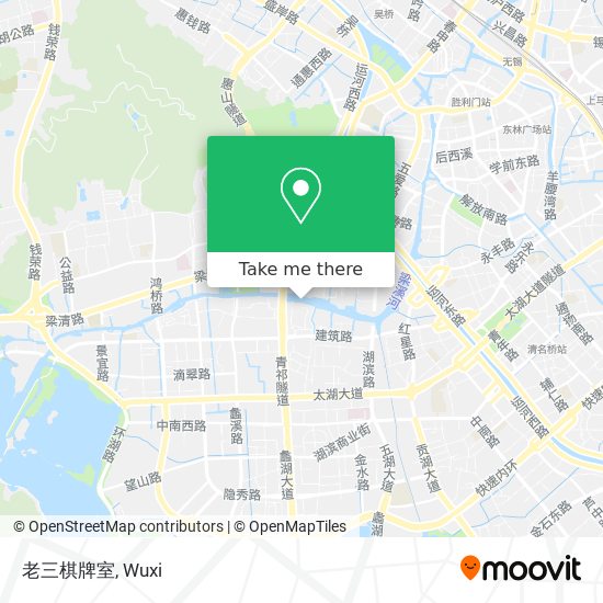老三棋牌室 map