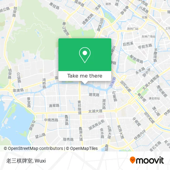 老三棋牌室 map