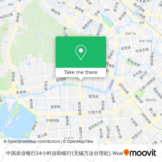 中国农业银行24小时自助银行(无锡万达分理处) map