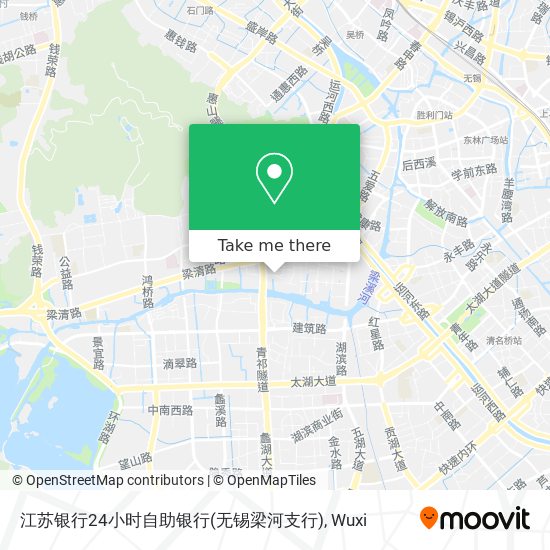 江苏银行24小时自助银行(无锡梁河支行) map