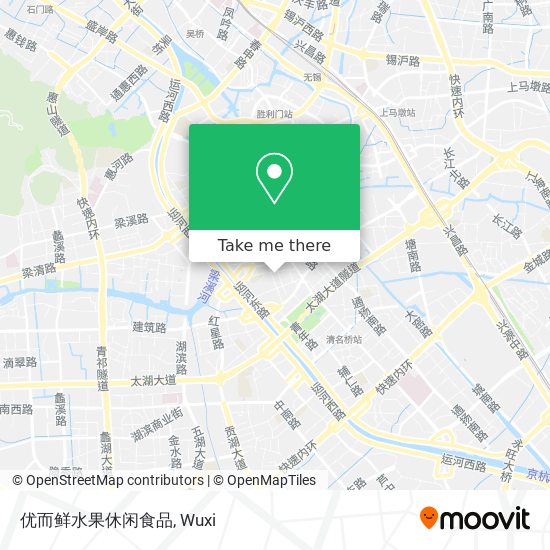 优而鲜水果休闲食品 map