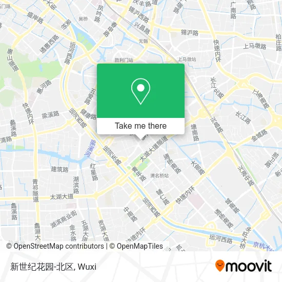 新世纪花园-北区 map