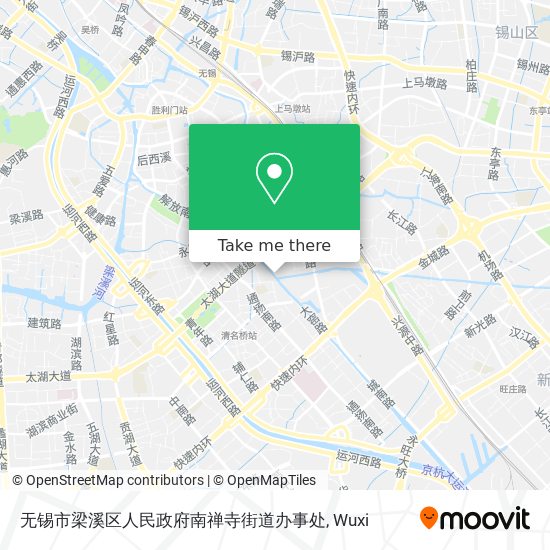 无锡市梁溪区人民政府南禅寺街道办事处 map