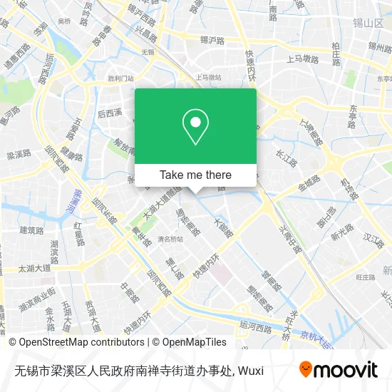 无锡市梁溪区人民政府南禅寺街道办事处 map