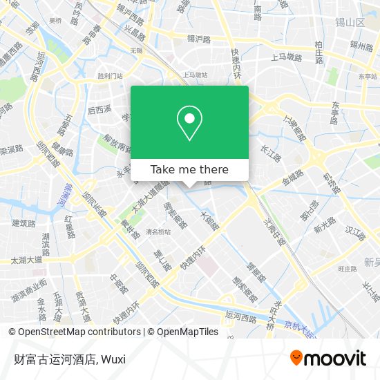财富古运河酒店 map