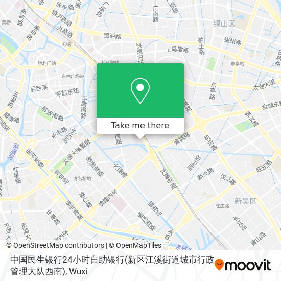 中国民生银行24小时自助银行(新区江溪街道城市行政管理大队西南) map