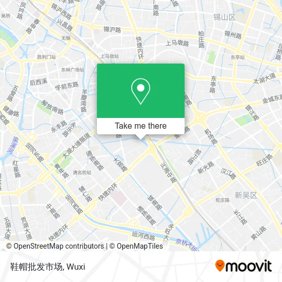 鞋帽批发市场 map