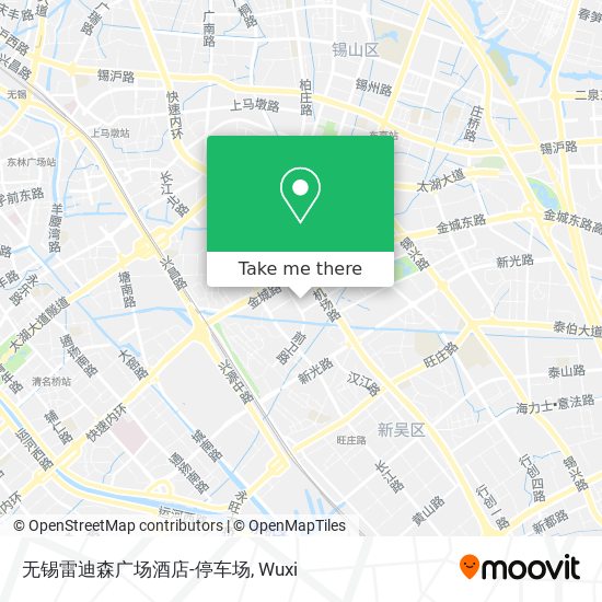 无锡雷迪森广场酒店-停车场 map